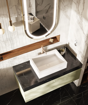 FORUM - Wall-mounted mirror with integrated lighting by MOMA Design - view 3